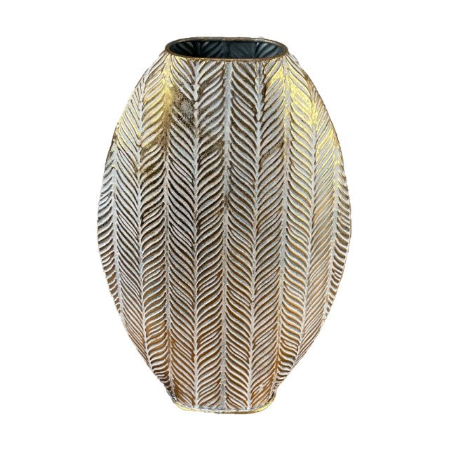 Vase metal 32x9.5x48.5cm Gold